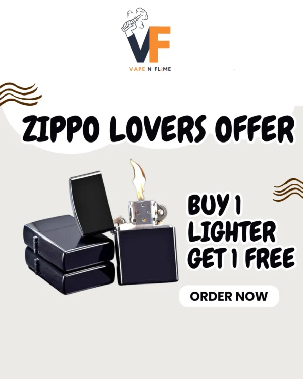 Zippo Replica Lighter Metal Refillable -Black (Replica of Zippo USA)