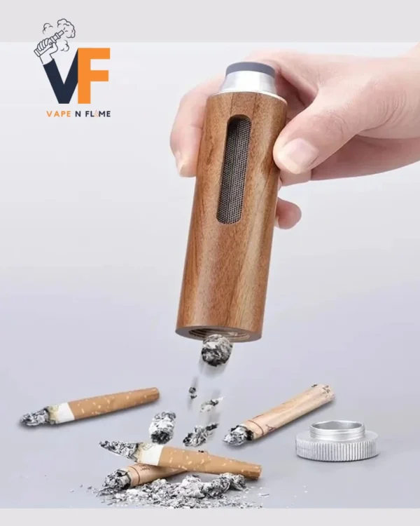 Anti-Ash Wooden Cigarette Holder & Traveling Ash Tray – Portable, Stylish, and Functional - Image 2