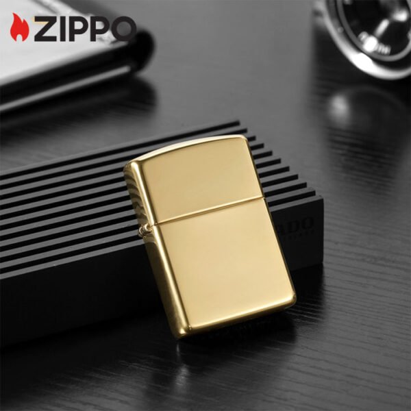 Zippo Lighter Refillable – Golden (Replica of Zippo USA) - Image 3