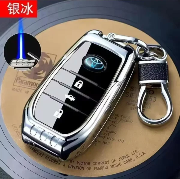 Windproof Remote Keychain Lighter – Refillable & Portable Flame Tool - Image 5