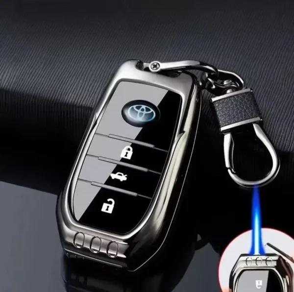 Windproof Remote Keychain Lighter – Refillable & Portable Flame Tool