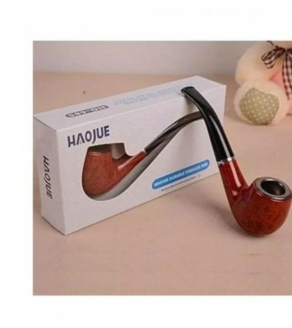 HAOJUE HG-685 Classic Tobacco Pipe – Durable Resin Smoking Pipe with Filter
